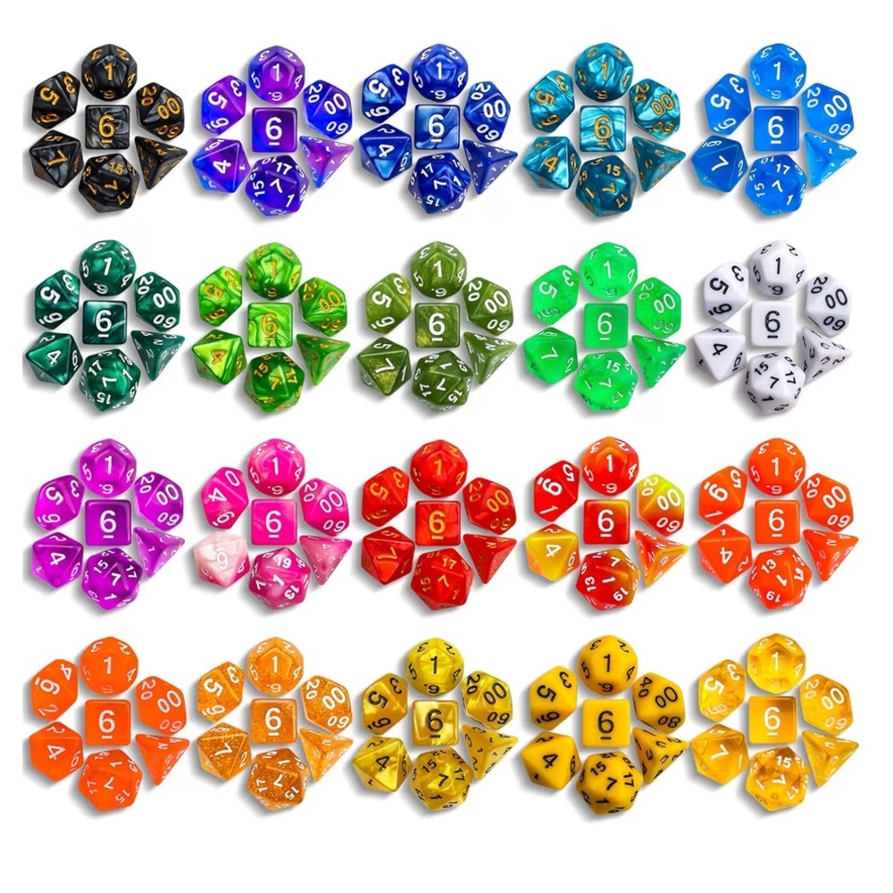 sealed sets of polyhedral dice NEW